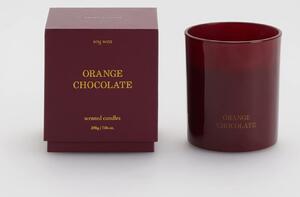 Reserved - Świeca zapachowa Orange Chocolate - Bordowy