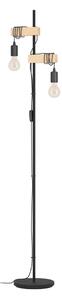 Lampa stojąca LED w czarno-naturalnym kolorze (wysokość 166,5 cm) TOWNSHEND – EGLO