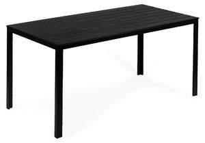 Stół ogrodowy 6-osobowy 156x78 cm polywood meble na taras czarny MultiGarden