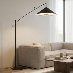 Lampa łukowa - lampa stojąca Poise Nowodvorski Lighting, czarny, salon / jadalnia, metal, nowoczesny