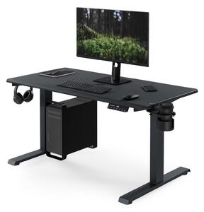 Biurko do pracy z regulacją wysokości Aria 120×60 cm, antracyt