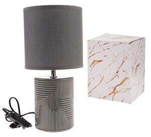 Lampa stołowa ceramiczna Matrix 33 cm, szary