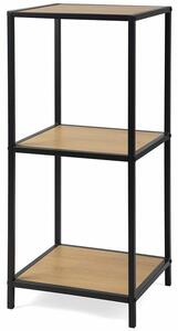 Metalowy regał LOFTY Tower 3 OAK, 83 x 35 cm