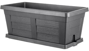 Bama Wielkogabarytowa skrzynka ogrodowa Legno antracyt, 60 x 30 x 25 cm, 60 cm
