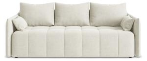 Beżowa rozkładana/ze schowkiem sofa 225 cm Moku – Makamii
