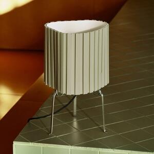 HAY Lampa stołowa Canelé, zielony, salon / jadalnia, tkanina / materiał / jedwab, design