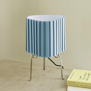 HAY Lampa stołowa Canelé, niebieski, salon / jadalnia, tkanina / materiał / jedwab, design