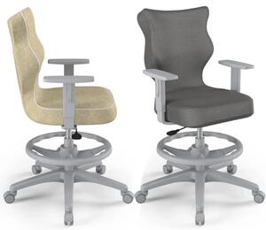 Krzesło młodzieżowe z podnóżkiem 146 – 176 cm Duo Grey 5 - Entelo