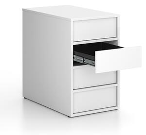 Kontener biurowy FRAME, 428 x 763 x 721 mm, biały