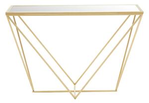 Konsola w kolorze złota ze szklanym blatem 40x120 cm Farran – Premier Housewares