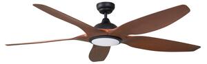 Wentylator sufitowy LED Omendo, czarny, DC, cichy, CCT – Lucande Lucande, Omendo, ściemnialny, czarny, salon, metal, nowoczesny