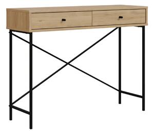 Konsola z blatem w dekorze dębu 35x110 cm Titan – Marckeric