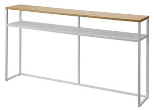 Biało-jasnobrązowa konsola w dekorze jesionu 20,5x126 cm Tower – YAMAZAKI