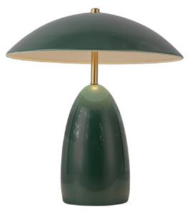 Lampa Stołowa Elstead, Poppy, ściemnialny, zielony, salon, aluminium, vintage