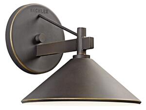 Zewnętrzna Lampa KICHLER, Ripley, ściemnialny, antyczny mosiądz, aluminium, nowoczesny