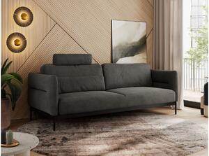 Sofa SALENTO - ciemnoszary, welwet