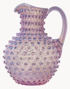 Dzbanek ze szkła dmuchanego Hobnail