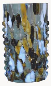 Komplet szklanek ze szkła dmuchanego Confetti Hobnail Marble, 2 elem