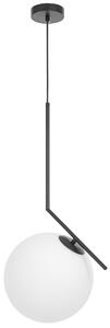 LAMPA WISZĄCA NOWOCZESNA CZARNA BIAŁA KULA SORENTO 25 LUMINA DECO