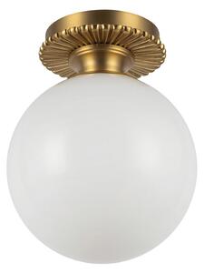 Lampa Sufitowa Elstead, Otis, ściemnialny, złoty | mosiężny, łazienka, szkło, vintage