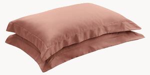 Komplet poszewek na poduszki z satyny bawełnianej Antique Pink, 2 elem
