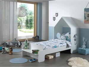 Białe łóżko dziecięce Vipack Casami, 90x200 cm