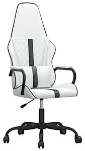 Biało-czarny fotel gamingowy - Scordia 3X