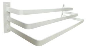 Wieszak ścienny na 3 ręczniki BIAŁY 57cm kod 1162