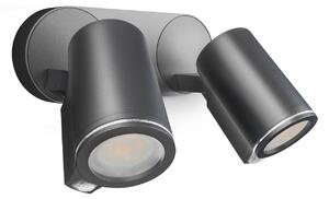 Zewnętrzna Lampa STEINEL, Spot Duo S, czarny, metal, nowoczesny