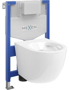 Mexen zestaw podtynkowy WC stelaż Fenix XS-F z miską WC Lena, biały połysk - 6803322XX00
