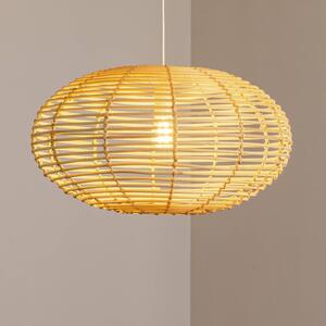 Lampa wisząca RATTAN Nowodvorski Lighting, możliwość ściemniania, jasne drewno, salon / jadalnia, drewno