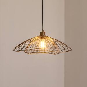Lampa wisząca Tel Opviq, możliwość ściemniania, brązowy / mosiężny, salon / jadalnia, metal