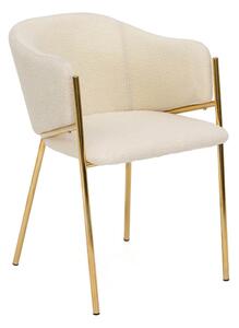 MebleMWM Krzesło Glamour DC-2144 quelle, złote nogi, beż #3