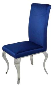 Krzesło glamour Premier Navy Blue - krzesło tapicerowane granatowe
