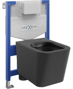 Mexen zestaw podtynkowy WC stelaż Fenix XS-F z miską WC Teo, czarny mat - 6803385XX85