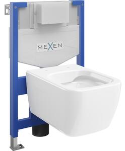 Mexen zestaw podtynkowy WC stelaż Fenix XS-F z miską WC Margo, biały połysk - 6803342XX00