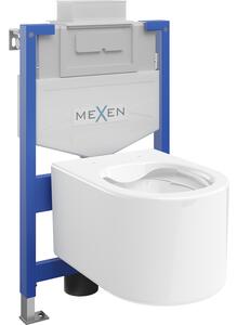Mexen zestaw podtynkowy WC stelaż Fenix XS-U z miską WC Sofia, biały połysk - 6853354XX00