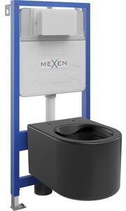 Mexen zestaw podtynkowy WC stelaż Fenix Slim z miską WC Sofia, czarny mat - 6103354XX85