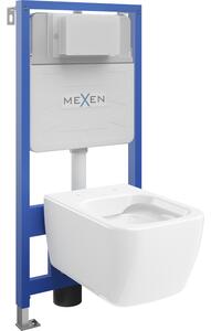 Mexen zestaw podtynkowy WC stelaż Fenix Slim z miską WC Stella, biały połysk - 6103368XX00