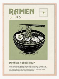 Ręcznie wykonany oprawiony druk cyfrowy Ramen