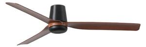 FARO Barcelona FARO 33831 - Wentylator sufitowy PUNT TUB M brązowy/czarny śr. 130 cm + pilot FA33831