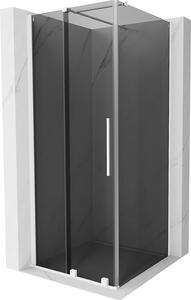 Mexen Velar kabina prysznicowa rozsuwana 100 x 100 cm, grafit, biała - 871-100-100-41-20
