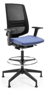 Wysokie krzesło ergonomiczne LightUp 350ST do wysokich biurek