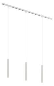 Nowoczesny system szynowy Slimline Keno z 3 białymi lampami wiszącymi 1-fazowy Oswietlenie wewnetrzne