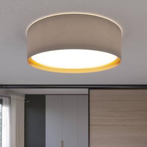TK Lighting Lampa sufitowa Bilbao, szary/złoty, Ø 60 cm