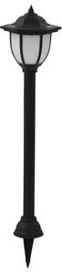 Lampy solarne do ogrodu, 6 szt., LED, czarne