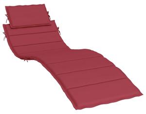 Poduszka na leżak, winna czerwień, 186x58x3 cm, tkanina Oxford