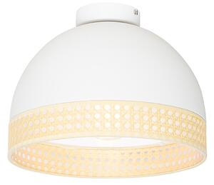 Oosterse plafondlamp wit met rotan 30 cm - Magna Rotan Oswietlenie wewnetrzne