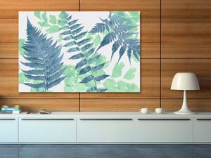 Anatomia zieleni - nowoczesny obraz do salonu - 120x80 cm