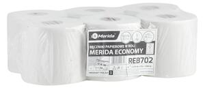 Ręczniki papierowe w rolkach ECONOMY FLEXI MINI, białe, jednowarstwowe, rolka 210 m, 6 szt